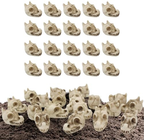 Decorative Stones - Skull Design Vase Stones, Resin Accessories for Indoor Outdoor Garden Aquarium