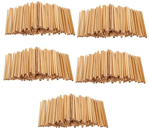 Supvox 500 Stück Natürliche Langlebige Schilfrohr Bienenröhrchen Umweltfreundliche Niströhren für Wildbienen Einfache Installation für Bienenhaus DIY und Bienenhaltung