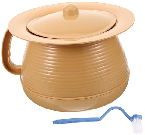 Ipetboom Portable Urinal Plastic Chamber Pot Urine Bucket Lid for Boys and Girls Bedroom Use Travel Potty for Toddlers