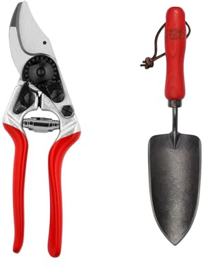 FELCO 14 Forbici da Potatura Professionali Compatte Bypass 18 mm per Mani Piccole con Trapiantatore Manuale FELCO 401