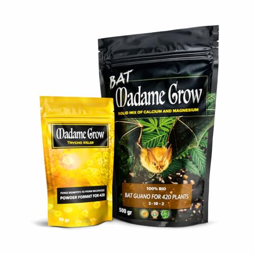 Kit d’Entretien Organique pour Plantes – Guano de Chauve-Souris 500g + Micro-organismes | Fertilisant Naturel pour Substrat, Racines et Vitalité | Jardin, Potager, Intérieur et Extérieur