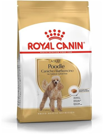 Royal Canin Poodle Adult | 1,5 kg |Trockenfutter für ausgewachsene Pudel | Zur Unterstützung des Fells und des Muskeltonus | Für Hunde ab dem 10. Lebensmonat