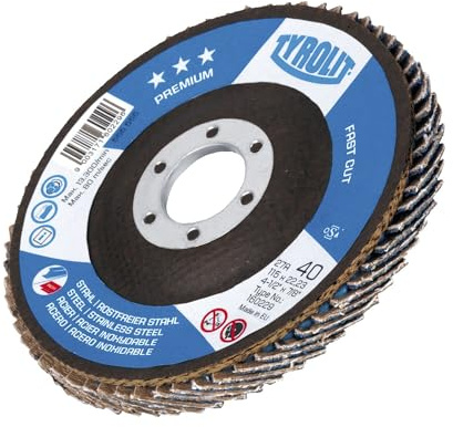 Tyrolit 160240 - Disco lamellare Premium, Fast Cut, diametro 125 mm, confezione da 10