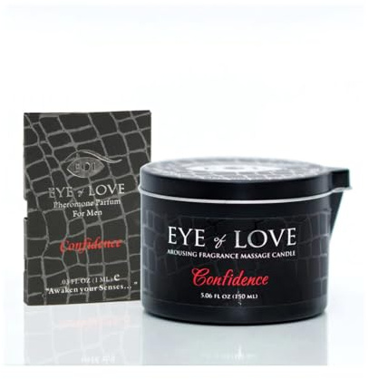 EYE OF LOVE Pheromon-Massage Kerze - Vertrauen, 1er Pack (1 x 150 ml)