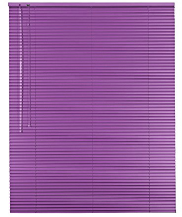 Original Easy-Shadow Aluminium Jalousie Jalousette Breite 90 x 130 cm Höhe in Farbe flieder - Bedienseite links - Fensterjalousie Jalousien Alu-Jalousien Alu-Jalousetten Fenster Rollo Lamellenbreite 25 mm Lamellen / Maßanfertigung