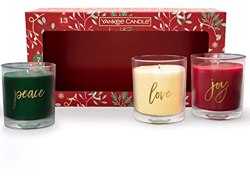 Yankee Candle Gift Set | 3 Scented Tumbler Candles | Countdown to Christmas Collection, 1706801E