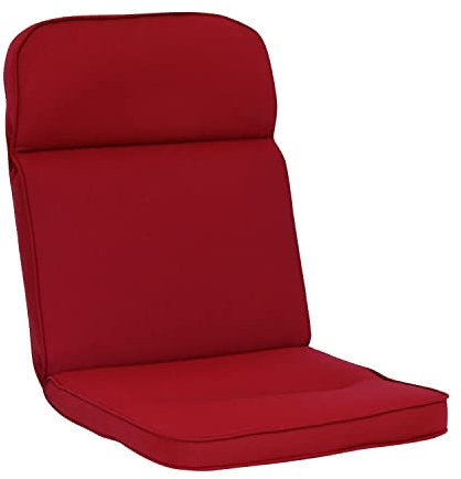 KETTtex Auflage Mittellehner Bordeaux I Gartenstuhl Polster 110x50x7cm I KTH3 Sitzauflage weich & robust I Stuhlauflage UV-beständig I wasserabweisendes Sitzkissen I Dessin 2313