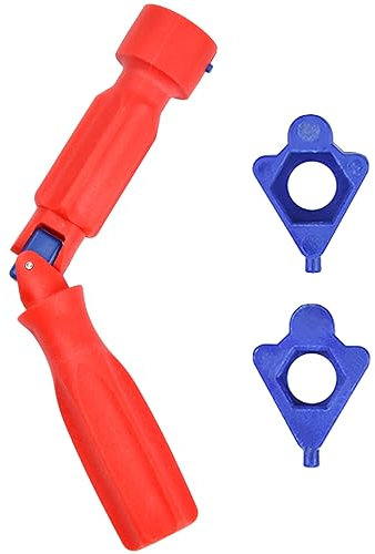 Wisebom Universeller WC-Sitz-Installationsschlüssel, Toilettensitz-Reparaturschlüssel, WC Sitz Schlüssel, Kunststoff WC Montageschlüssel, 20cm Toilettendeckel Schlüssel, Rot Klodeckel Schlüssel