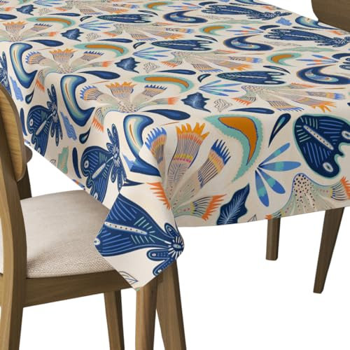 HEKO PANELS Tischdecke abwaschbar, Ornamenten Ethnisch, 140 x 110 cm