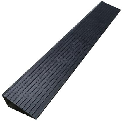 Bordsteinrampe Gummi für Auto Tragbare Bordsteinrampe rutschfeste Rollstuhlrampe PVC-Kunststoff 1–6 cm Hohe Schwellenrampe for Drinnen Oder Draußen, Badezimmer, Türen (Color : Black, Size : 6cm)