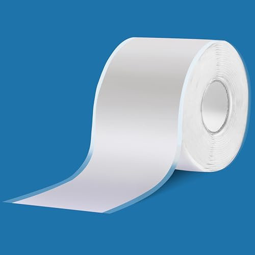 Reparaturband für Wasserrohrlecks, Wasserdicht Dichtungsband Reparaturband Ideal für Schlauchreparatur, Kabelreparatur, Rohrreparatur, 1 mm dick x 5 cm breit x 1 Meter lang(Weiß)