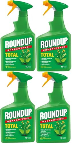 4 X 1L Roundup®Unkrautfrei Total
