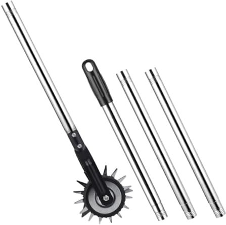 KITANDOVE 1set Attrezzi Per Giardinaggio Rotante Con Ruota Bordatore Manuale Metallo Per Prati e Giardini Adatto Per Trimming e Manutenzione Di Aiuole e Bordi Prato