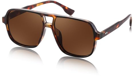 FEISEDY Retro 70er Jahre Sonnenbrille Damen Herren Vintage Square Brille B4158