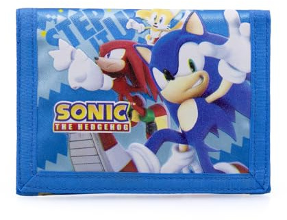 Creativolution Monedero Infantil con Bolsillo para Monedas para Fans DE Sonic - Producto Oficial