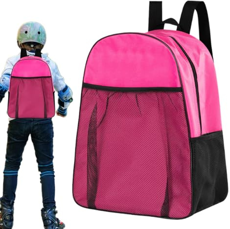 Générique Rollschuh-Rucksack, Rucksack für Schlittschuhe, tragbar, bequem und wasserdicht, multifunktional, Sportzubehör, Rollschuh-Zubehör für das Training