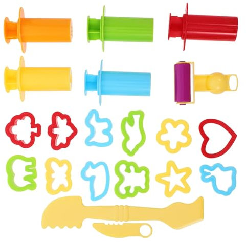 ERINGOGO Tonwerkzeuge Für Junge Mädchen Handgefertigt DIY Spielzeug Lustige Formen Zur Tonherstellung Modellierwerkzeuge Für Kleinkinder Farbige Werkzeuge Zum Spielen