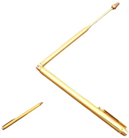 Uonlytech Baguettes De Sourcier Rétractables Cuivre Outils De Sourcier Portables Pour Recherche Eau Trésors Faciles à Utiliser