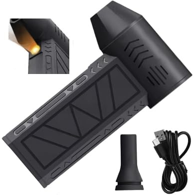 Air Duster, 130000RPM Portable Mini Electronic Compressed Air Duster Gun - 4-Gear Fast Charging Air Blower Car Dryer Keyboard Cleaner for Computer Keyboard Pet Car House Outdoor (130x78x38mm)