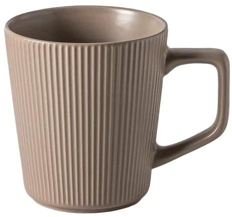 Tazas De Café De CeráMica Taza de cerámica de 500 ml, taza de café con leche de gran capacidad, taza de agua práctica for el hogar y la oficina, decoración de rayas de color sólido Para Espresso, Moca