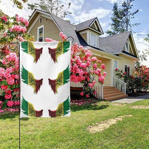 Drapeau du Sénégal double face 28 x 40 pouces, décoration extérieure pour jardin