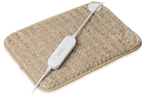 medisana HP 519 cuscino riscaldante, coperta termica elletrica per schiena, zona cervicale e collo, con 4 livelli di temperatura e protezione dal surriscaldamento, con spegnimento automatico, lavabile