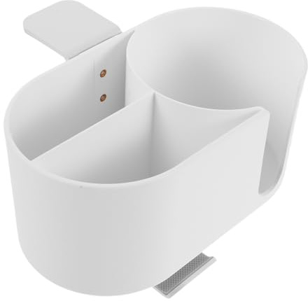 CONGARTENO Portavasos De Escritorio Soporte Para Auriculares Para Mesa Portalápices Para Escritorio Portavasos De Café Soporte Para Auriculares Desmontable White