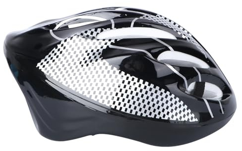 Casque de Cyclisme Noir Taille L, pour Tour de Tête 58-62 Cm | Mousse Expansée, Usage Extérieur, Design Ergonomique, Silhouette Profilée