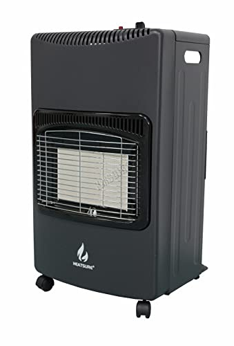 HEATSURE New Gas Heater Butane Gas Home Heater | Indoor | Portable Winter Heater | Office Home Elderly Heater | Comes With Regulator And Hose | 4.2Kw Anti Tilt With Adjustable Settings | On Wheels