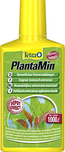 Tetra PlantaMin 250 ml, Sostanze Nutritive Fondamentali, per una Colorazione Verde e Rossa Intensa delle Foglie