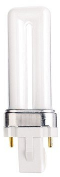 (Pack of 50) Satco S8305, 5000K 7-Watt G23 Base T4 Twin 2-Pin Tube for Magnetic Ballasts, Compact Fluorescent Bulb