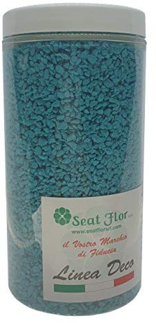 Sabbia granulare, pretrisco colorato, Colori Brillanti, atossici, anallergici, 2-3 mm confezionata in Barattolo da 550ml - 750 gr