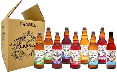 Cranes Cider Bundle, 9 x 500ml selection of ciders