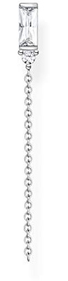 THOMAS SABO Einzel Ohrring weißer Stein silber 925 Sterlingsilber