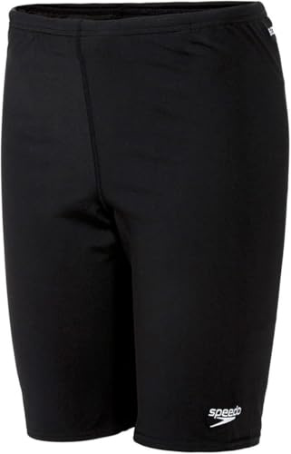 Speedo Niño Traje de baño Jammer Eco Endurance+ | Entrenamiento | Resistente al Cloro | Secado rápido | Tejido elástico | Material Reciclado | Ajuste cómodo Black 9-10