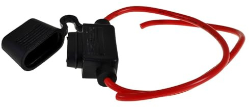 2EXTREME Sicherungshalter mit Kabel, Flachsicherung, kompatibel mit Roller | Spritzwassergeschütztes Gehäuse, Kabellänge 130 mm je Seite; ohne Sicherung, kompatibel mit Scooter, Motorrad, Moped & Mokick