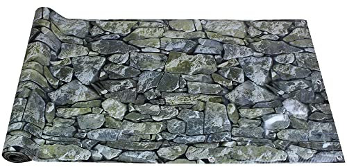 Top-Multi Balkon Sichtschutz PVC Balkonbespannung Stein-Optik 0,75m x 6m