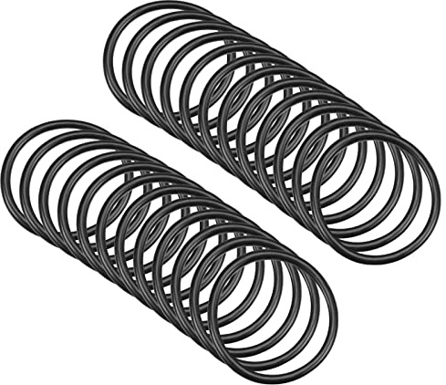 QUARKZMAN 30mm x 25mm x 2,5mm Nitrilkautschuk O-Ringe x 25 Stücke | Rund Dichtungsscheibe für Wasserhahn Klempner Reparatur Dichtung Verbindung [Schwarz]