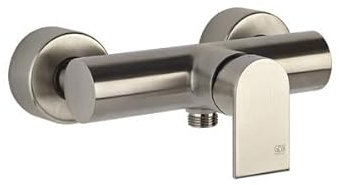 Gessi Emporio Via Manzoni mitigeur de douche pour montage en surface, à 3 bars de pression, environ 25 l/min, 38631149, 38631149, Colorazione: Ottica Finox