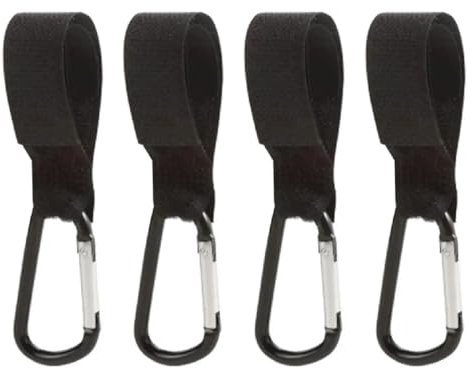 Tadipri Crochets Poussettes,Clip Poussette,Accessoire Poussette,Accroche Poussette Sacs,Crochets de Poussette Universel,pour Accrochez Vos Achats, Sacs et Cabas sur Un Landau (4pcs)