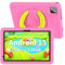 VASOUN Tablette pour Enfants de 10 4G Phone Kids avec boîtier, Android 14, 4G LTE + 5G WiFi, 128 Go de ROM, Double caméra, 8000 mAh, sécurité Enfant, Logiciel pour Enfants préinstallé (Rose)