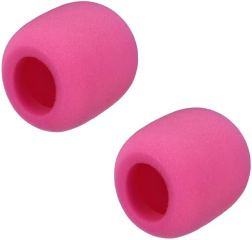 cyclingcolors 2X popschutz kompatibel mit Blue yeti mikrofon mikro Filter Schaumstoff Windschutz, rosa Pinke