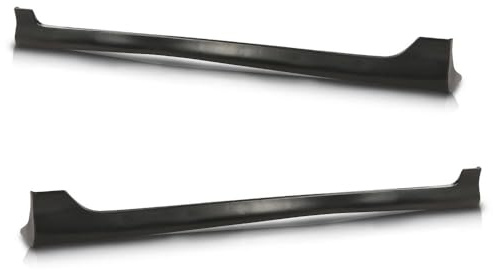 PIT66 Side Skirts Body Kit Compatible with Toyota Corolla 2003-2008 Black Rocker Panel Guard Trim