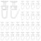wocpvm 125 Pezzi ganci per tende scorrevoli per binario Curtain Glider Hooks per Binari glider hooks per binari per Ganci Binario per Bagni Cucine Camere da Letto Finestre