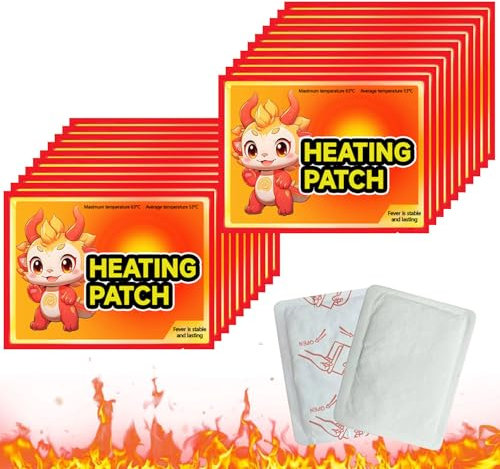 Cerotti Riscaldanti, Scaldamani, 20 Pezzi Cerotti Schiena, Collo e Spalle, Scalda Schiena Autoadesivi, 4+ Ore di Calore, Riscaldatore per Il Corpo per Muscoli Della Schiena e Dolori Sollievo