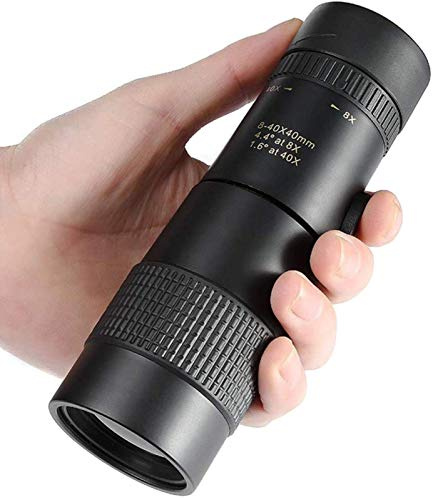 BDKSEXBF Binocolo Portatile ad Alta Potenza Potente 8-40X40 telescopio monoculare Professionale con Zoom Elevato per Campeggio LLL Binocolo HD