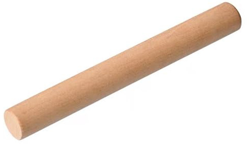 Nudelholz Teigroller Buchenholz - Teigroller holz Nudelhölzer Teigrolle, Nudelholzholz Rolling Pin für Fondant, Pizza, Mürbeteig, Kekse, Cookie, Nudelteig,30 x 2.8 cm