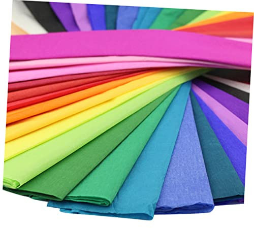 PERSELOSO 3paquets Papier Crépon Coloré Pour De Fleurs Par Pack Pour Et Décorations Festives