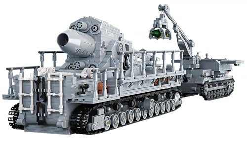 DUANT FC4303 1: 26 Karl Mortar Panzer Militär Klemmbausteine Bausatz, 2875 Stück WW2 deutsche Armee Karl Schwer Fahrzeuge Modell, MOC Sammelsatz für Militärische Enthusiasten