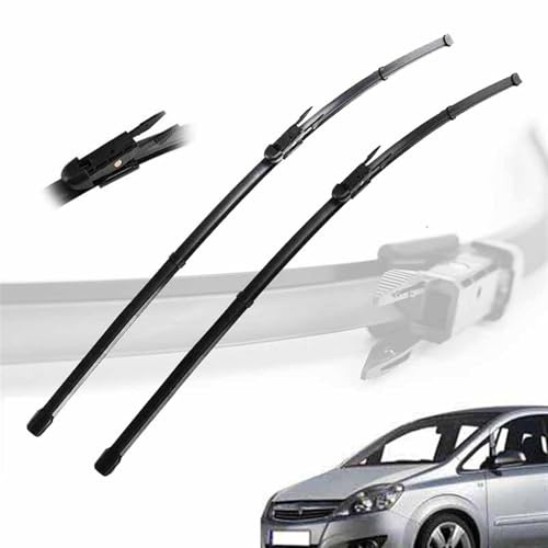 Front Wiper Blades For Vauxhall For Opel For Zafira B 2005 2006 2007 2008 2009 2010 2011 2012 2013 2014 Windshield Windscreen Window Car Rain Brushes 28+22